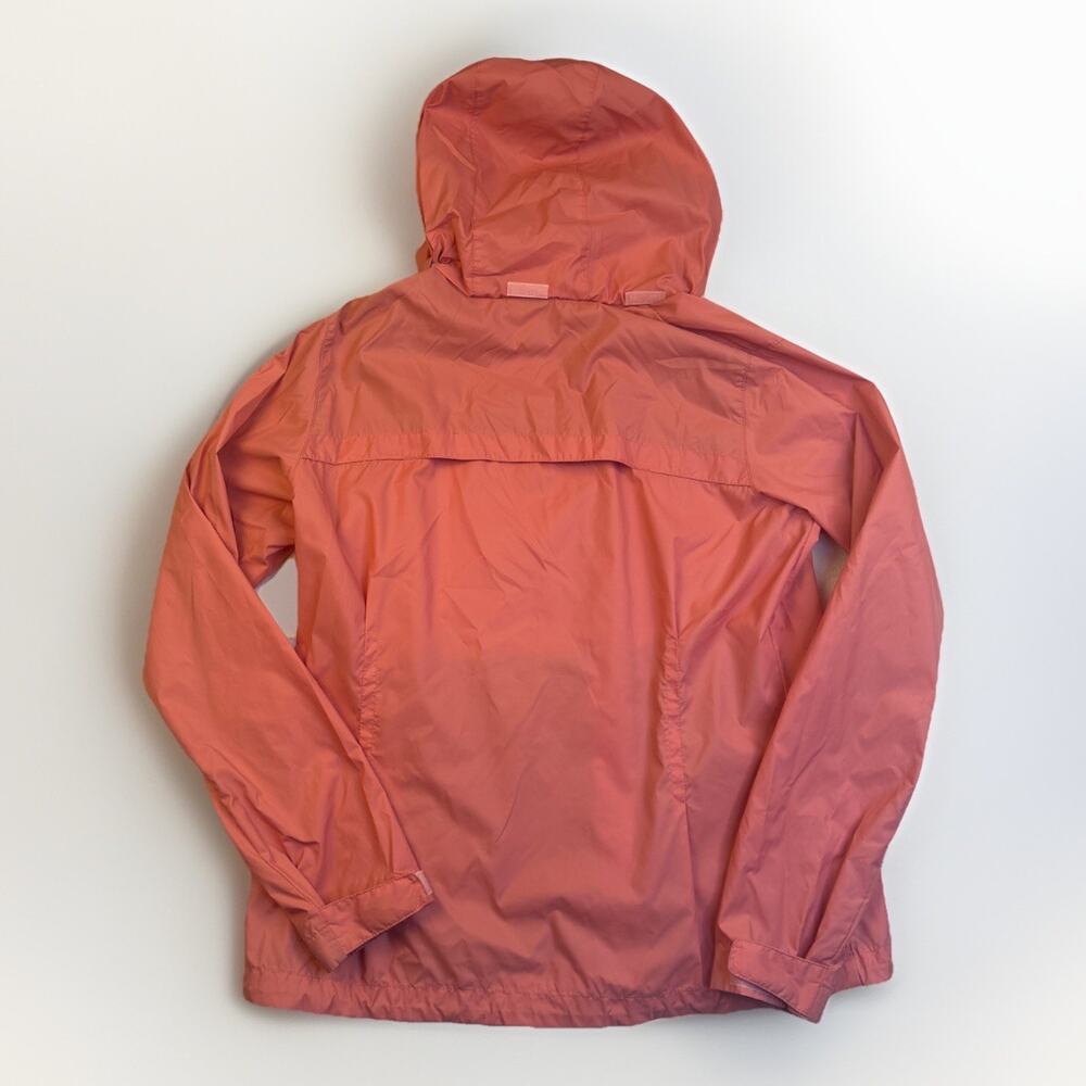 Columbia Womens Windbreaker Size Large Hooded Full Zip Jacket Vented Peach Coral - Picture 2 of 12